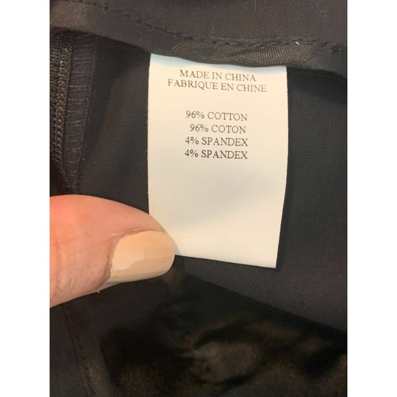 Theory black cropped slim flat front pants size 0 - Picture 4 of 6